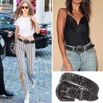 Rhinestone Western Cowgirl Belt for Women's Jeans