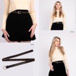 Stylish Leather Belts for Women - Black & Brown