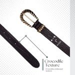 Chic Leather Belts for Women in Black & Brown