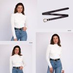 Chic Leather Belts for Women in Black & Brown