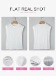 EVALESS Women's Knit Textured Tops Short Sleeve T Shirts 2024 Fashion Casual Spring Summer Crew Neck Loose Fit Plain Basic Tee Blouses White Large