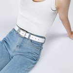 Earnda Women’s Black Leather Designer Belt