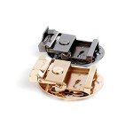 Black Patent Leather Women's Belt with Automatic Clasp