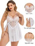 Avidlove Plus Size Lace Babydoll Sleepwear Nightie