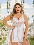 Avidlove Plus Size Lace Babydoll Sleepwear Nightie