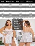 Avidlove Plus Size Lace Babydoll Sleepwear Nightie