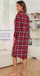 Cozy Flannel Nightgown in Red Plaid, XL