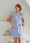 Ekouaer Women's Cotton Nightie - Short Sleeve Pajama