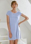Ekouaer Women's Cotton Nightie - Short Sleeve Pajama