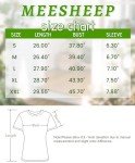 MEESHEEP Christmas T Shirt for Women Merry and Bright T Shirt Cute Xmas Tree Graphic Tees Tops T-Shirt