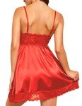 Avidlove Women’s Sexy Satin Lace Nightgown Set