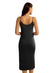 ARCFEETORY Women's V-Neck Sleeveless Slip Dress