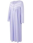 Warm Cotton Victorian Long Sleep Gown for Women