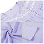 Warm Cotton Victorian Long Sleep Gown for Women