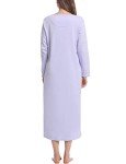 Warm Cotton Victorian Long Sleep Gown for Women