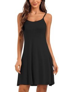 Soft Cotton Spaghetti Strap Nightgown for Women