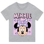 Disney Womens Tshirt | Minnie Mouse Shirts for Women | Short Sleeve Womens Shirt | Gray Small