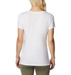 Columbia Womens Daisy Days Short Sleeve Graphic Tee T Shirt, White/Find Your Wild Graphic, X-Small US
