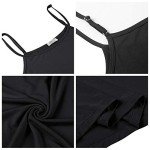 Bamboo Soft Sleeveless Nightgown for Women - Black