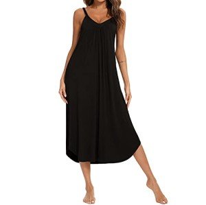 Soft Satin Sleeveless Nightgown for Women