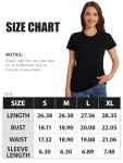 Cosy Pyro Cotton Short Sleeve T Shirt for Women Round Neck Workout Shirts Soft Solid Basic Tee 3-Pack Black/White/Pink S