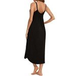 Soft Satin Sleeveless Nightgown for Women