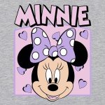Disney Womens Tshirt | Minnie Mouse Shirts for Women | Short Sleeve Womens Shirt | Gray Small