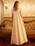 Victorian Cotton Nightgown for Women - Ivory