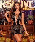 RSLOVE Women's Fishnet Lace Babydoll Bodystocking