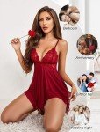Avidlove Lace Babydoll Nightgown for Women