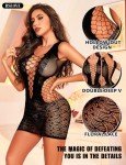 RSLOVE Women's Fishnet Lace Babydoll Bodystocking