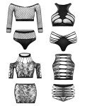 MissAvid Fishnet Lace Lingerie Set for Women