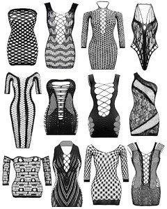 Sexy Lace Fishnet Bodysuit Nightwear for Women