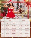 RSLOVE Christmas Mesh Babydoll Lingerie Dress