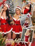 RSLOVE Sexy Santa Lingerie Set for Women