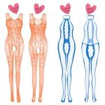Sexy Fishnet Lingerie Bodysuit and Stockings Set
