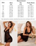 Avidlove V-Neck Lace Babydoll Lingerie Set