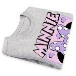 Disney Womens Tshirt | Minnie Mouse Shirts for Women | Short Sleeve Womens Shirt | Gray Small