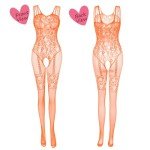 Sexy Fishnet Bodysuit & Lace Nightwear Set