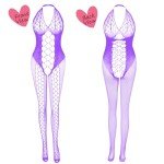 Sexy Fishnet Bodysuit & Lace Nightwear Set