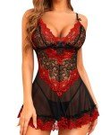 RSLOVE Women's Lace Babydoll Chemise Nightdress