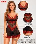 RSLOVE Women's Lace Babydoll Chemise Nightdress