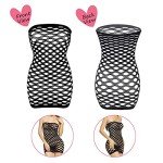 Sexy Fishnet Lace Bodysuit and Babydoll Set