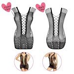 Sexy Fishnet Lace Bodysuit and Babydoll Set
