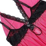 Donnalla Plus Size Lace Babydoll Sleepwear Set