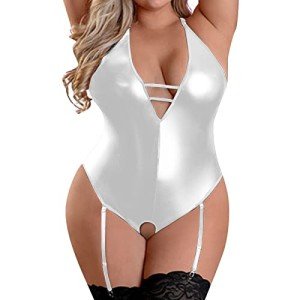 Sexy Lace Cut Out Bodysuit for Women