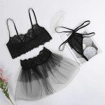 Sexy Lace Cut-Out Bodysuit for Women