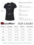 MAGCOMSEN Womens Short Sleeve T Shirts Dry Fit Summer Shirts Ultra Lightweight UV Protection Hiking Shirts Athletic Active T-Shirt Black
