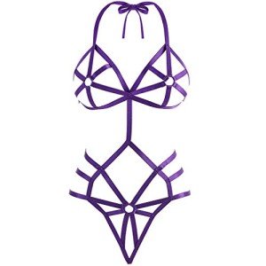 Purple Naughty Teddy Lingerie for Women