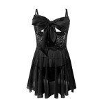 Lace Babydoll Lingerie Set with Matching Panty